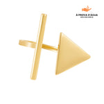 Carregar imagem no visualizador da galeria, Anel Cairo Regulável Banhado em Ouro 18k