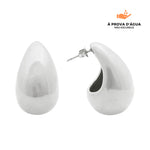 Carregar imagem no visualizador da galeria, Brincos Gotas de Glamour Banhados em Prata