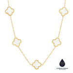 Carregar imagem no visualizador da galeria, Colar de Trevo Branco