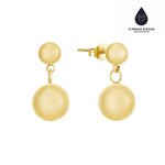 Carregar imagem no visualizador da galeria, Brincos Dois Pontos Banhados em Ouro 18k