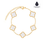 Carregar imagem no visualizador da galeria, Pulseira de Trevo Branco