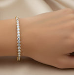 Carregar imagem no visualizador da galeria, Pulseira Riviera Banhada em Ouro 18k
