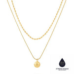 Carregar imagem no visualizador da galeria, Colar Duplo Esfera