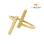 Carregar imagem no visualizador da galeria, Anel Palermo Regulável Banhado em Ouro 18k
