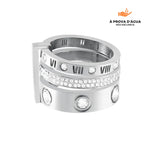 Carregar imagem no visualizador da galeria, Anel Triplo Glamour Banhado em Prata
