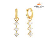 Carregar imagem no visualizador da galeria, Brincos Bella Banhados em Ouro 18k
