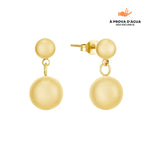 Carregar imagem no visualizador da galeria, Brincos Dois Pontos Banhados em Ouro 18k
