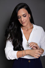 Carregar imagem no visualizador da galeria, Anel Triplo Glamour Banhado em Prata
