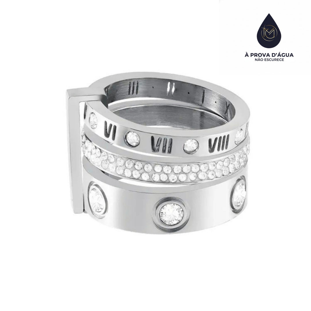 Anel Triplo Eternal em Prata