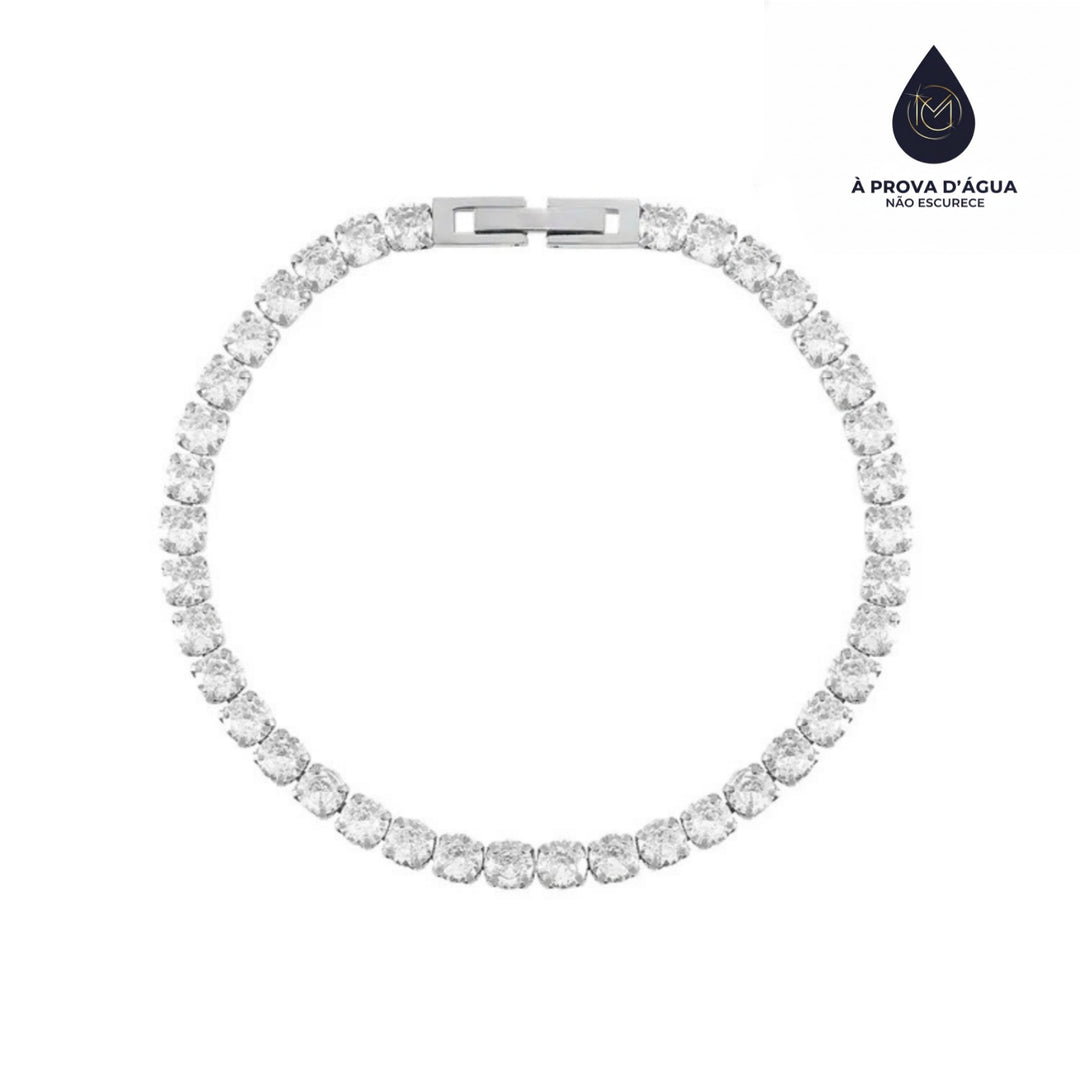 Pulseira Riviera Banhada em Prata