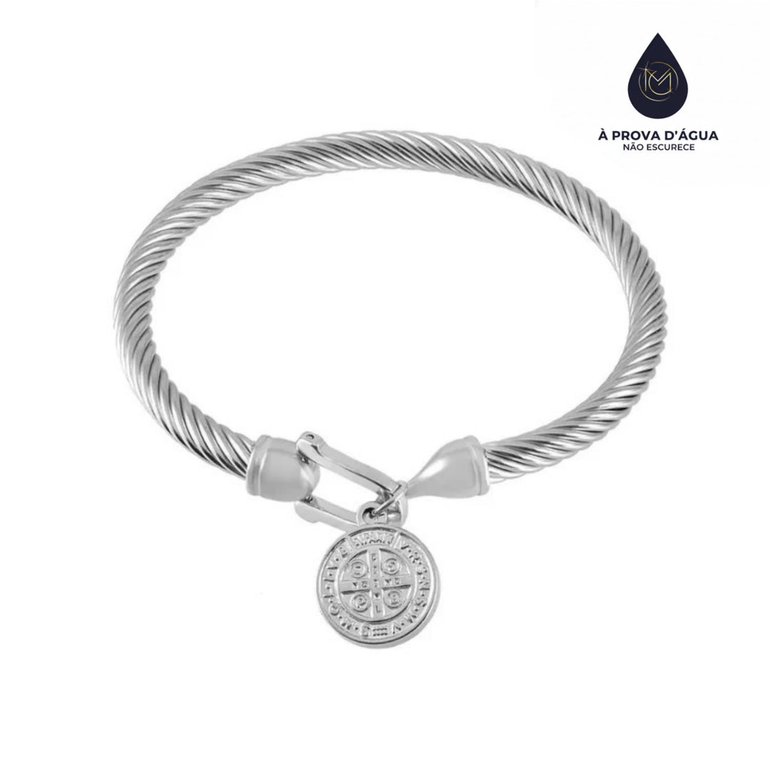 Bracelete São Bento em Prata