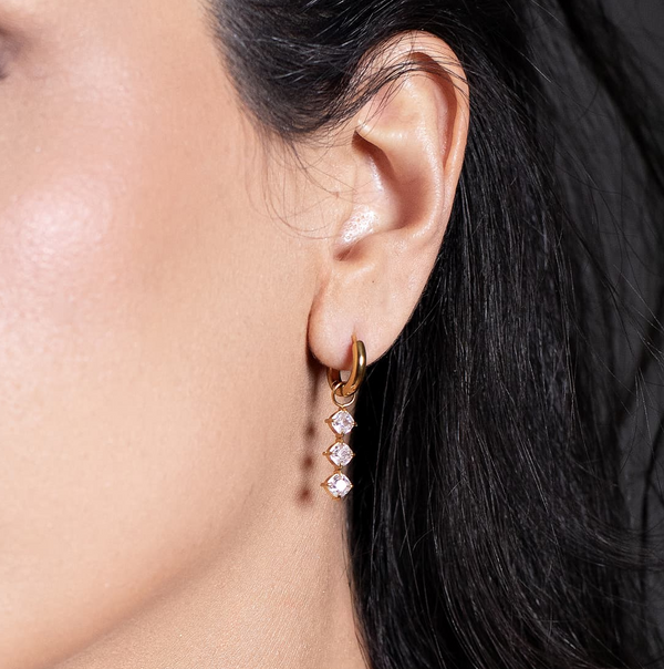 Brincos Bella Banhados em Ouro 18k